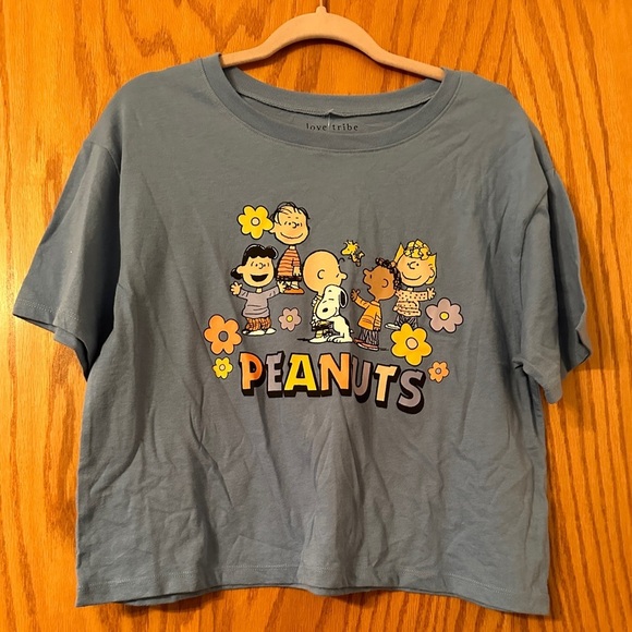 Love Tribe Peanuts Crop Tee - NWT - Size XL - Picture 1 of 9